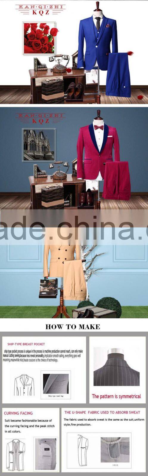 Wool Fabric Type and Suits Product Type 70% wool fabric mens suit