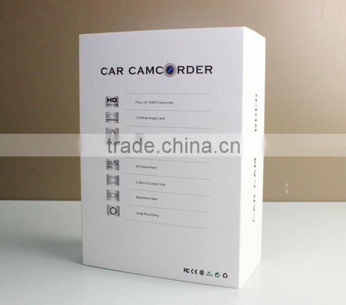 2.4 Inch TFT Screen 1080P Full HD 5.0M Pixel Camera 170 Degree Wide Angle WDR G-sensor Car DVR