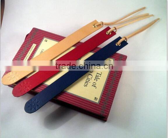 Custom handmade leather bookmark leather bookmark for wholesale