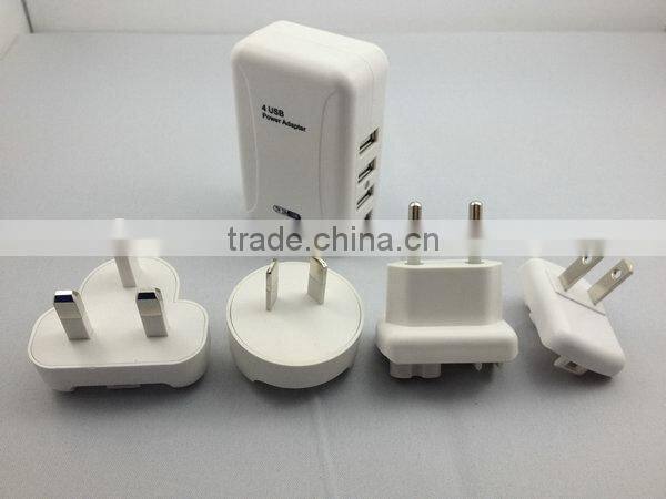 HOT multi port usb travel adapter/5v 2a usb power adapter