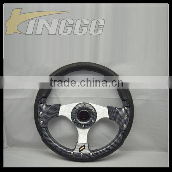 Auto Universal 13 Inch Racing Car Go-Kart Drifting Steering Wheel PU