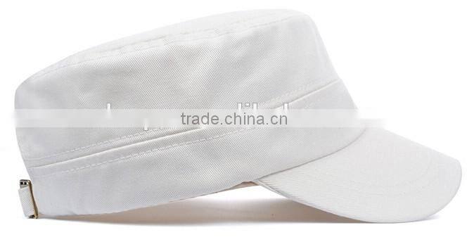plain flat top military cap