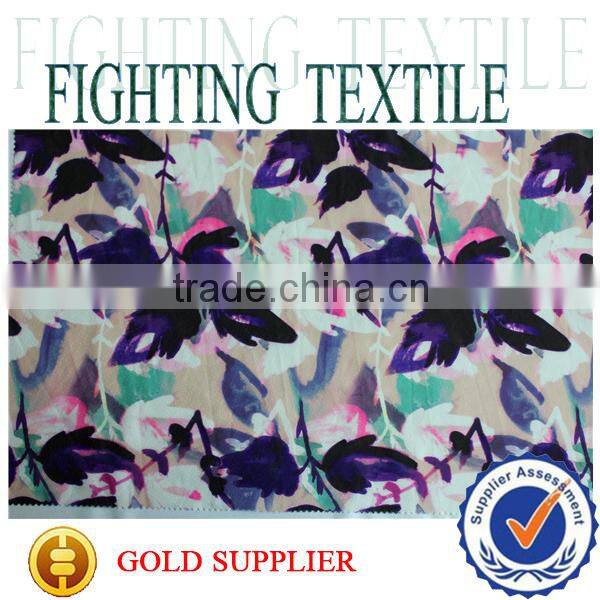 fashion digital printing patterned 100% polyester chiffon fabric/georgette fabric