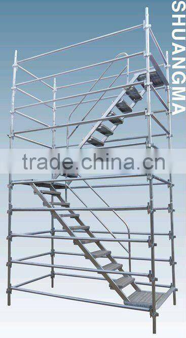 HDG metal step ladder scaffolding building construction(real factory in Guangzhou, China)