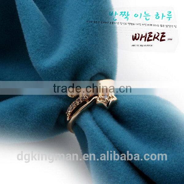 Kingman quality top sell faux crystal ring