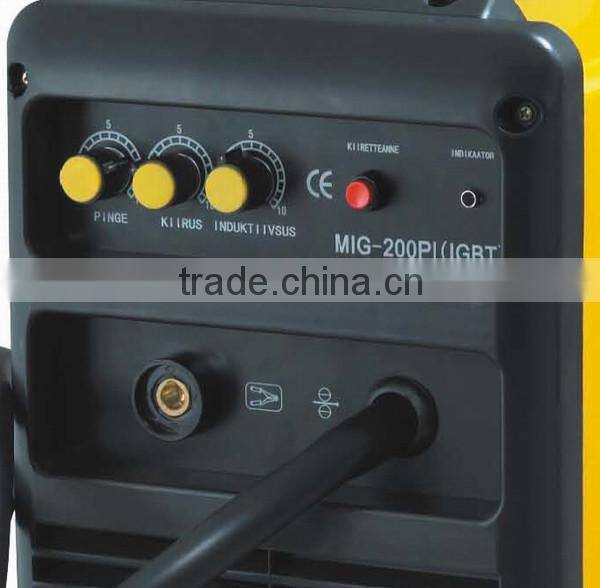 MIG - 200PI single phase igbt inverter co2 mig welding machine