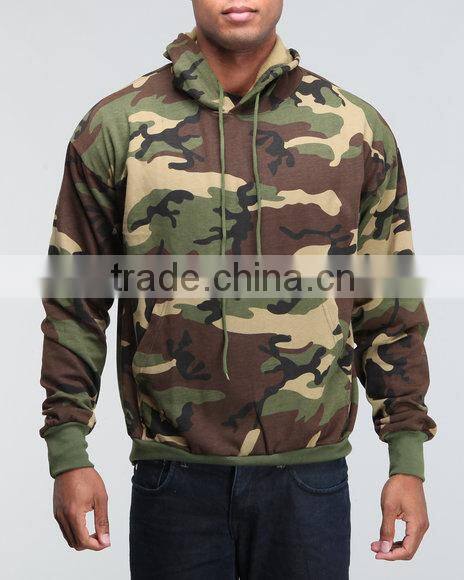 Sublimated Plain Camo Design Hoodies with Good Price