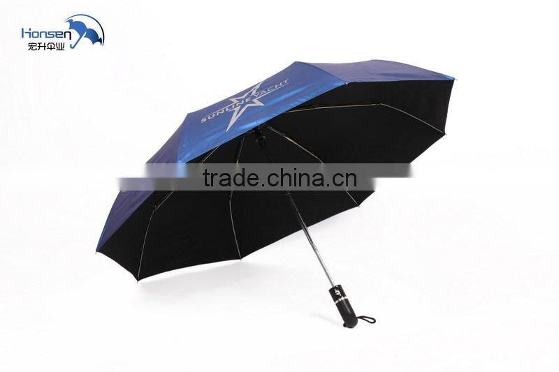 high quality 190T Nylon Fabric Material auto open and auto close umbrella folding umbrella sun protect umbrella