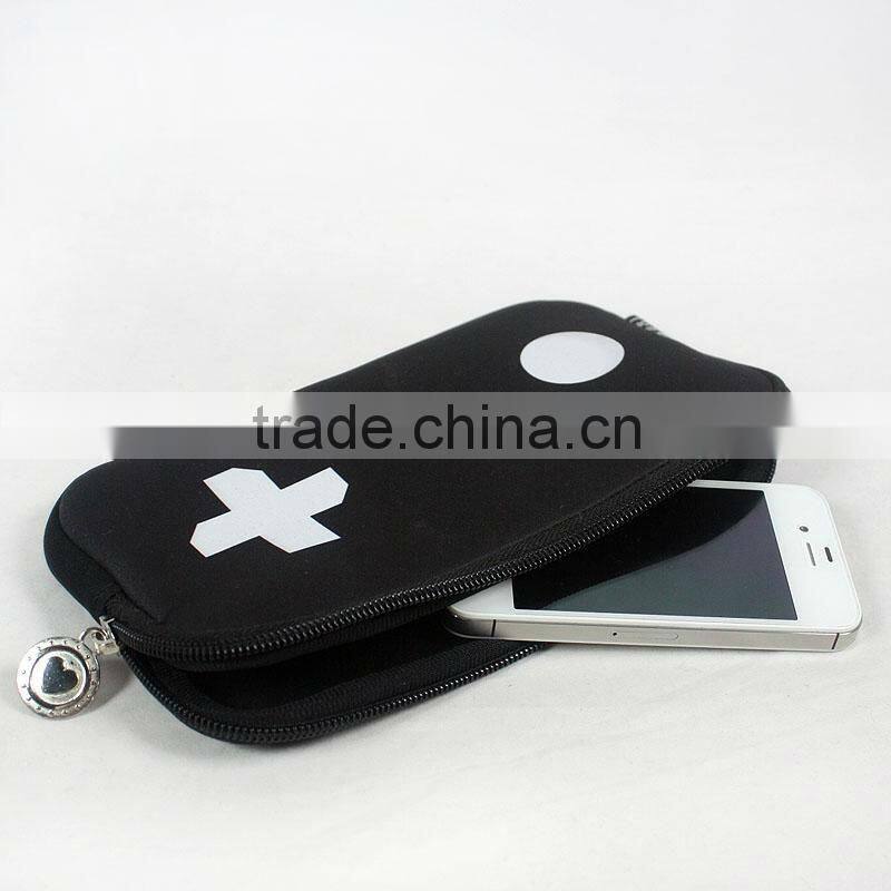 2016 Fashion Style Neoprene holder mobile phone for Galaxy s2/Iphone,Pen bag, cosmetic bag