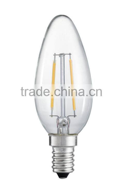 ul fcc pse ce rohs c35 led bulb 4w e27 c35 led filament lamp 4w high cri c35 candle light bulbs