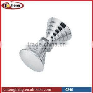 Brass small door knob for glass shower door