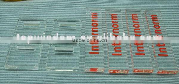 Modern unique acrylic toilet sign