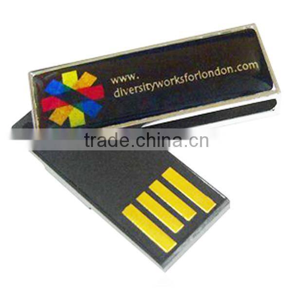 Keychain attached swivel usb drive with waterproof chip