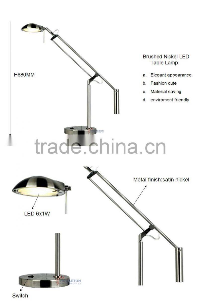 european style Nickel LED folding led desk lamp,Nickel LED folding led desk lamp,folding led desk lamp TL1028