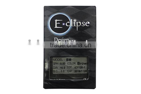 korea Eclipse yearly colour contact lenses 3 tone manufactured in korea
