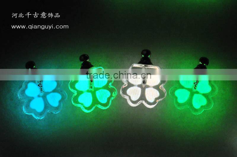 Factory direct sale colorful glowing star crystal pendant for mobile phone pendant chain