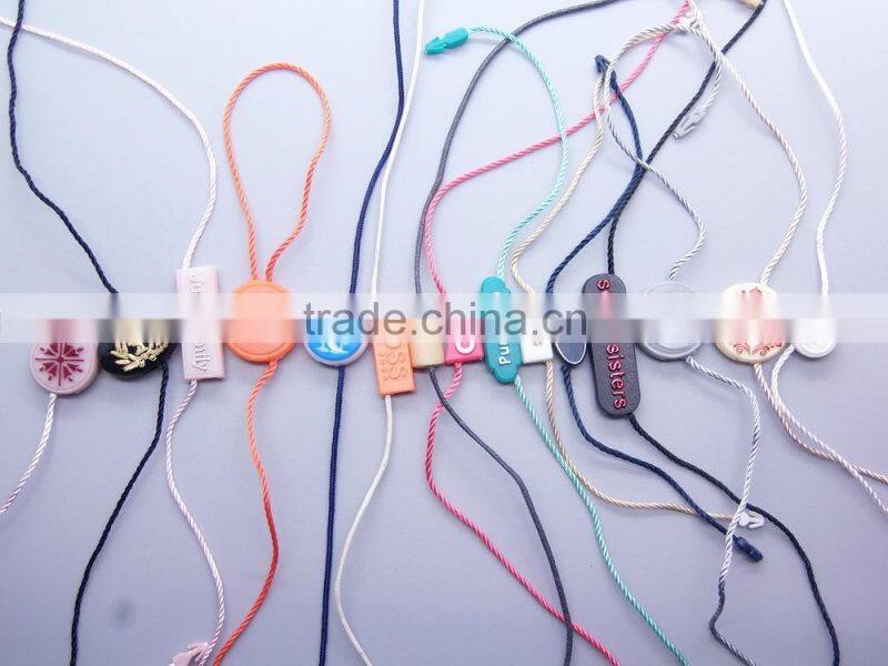 plastic seal string for garment