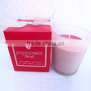 Unique scened birthday candles in glass jar with gift box