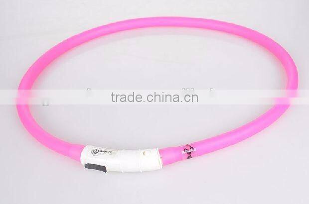New Usb Rechargeable Led Flashing Dog Collar
