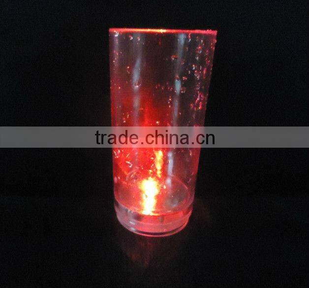 50ml led shot glass with button,led flashing cup,led liquid whiskey cup