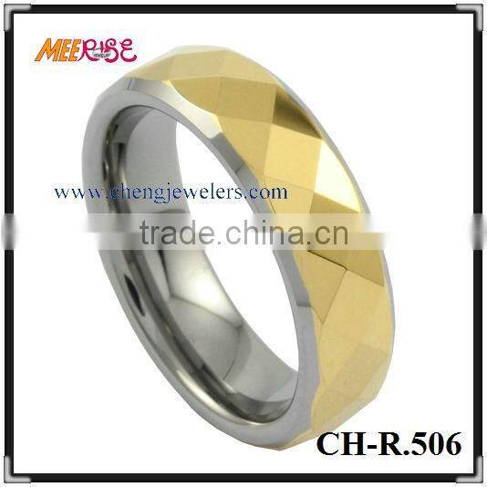 Newest style Tungsten&Ceramic combined ring fashion black rings