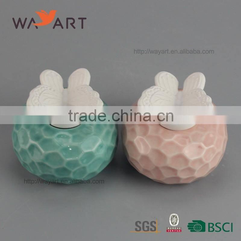 Hot Sale White Ceramic Fragrance Diffuser Plaster Flower