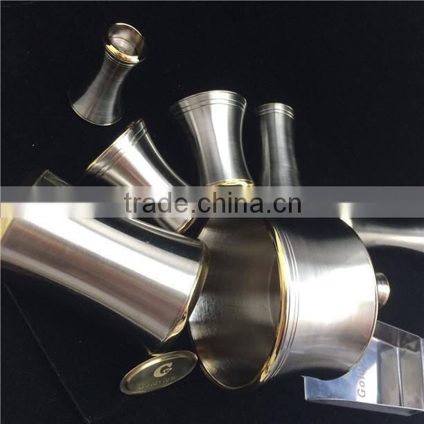 Custom made CNC metal parts double color plating chrome & gold plated electroplating factory