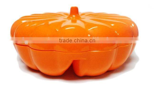 Large Compote Dried Fruit Melamine Plate Pumpkin Candy Plate
