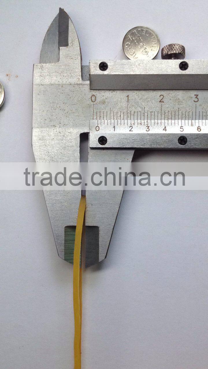 Size 18 Durable Wide Flat Solid White Color Natural Rubber Band For Money , Unbreakable Elastic Silicone Rubber Band Wholesale