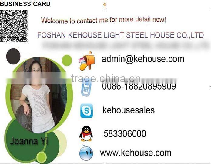 ISO certificated portable temporary shed with steel plan