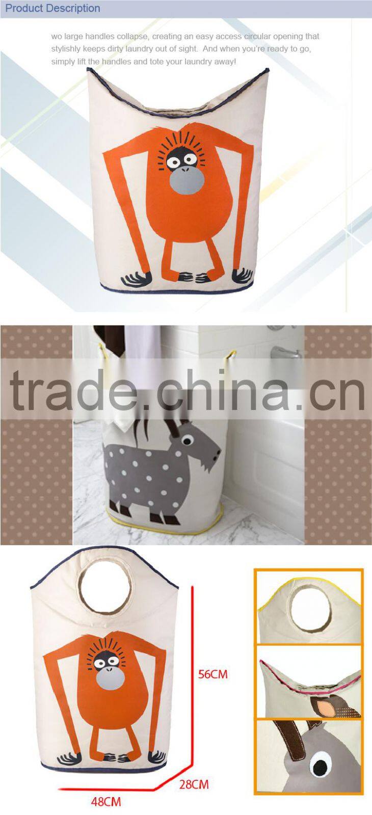 cloth organizer laundry hamper clothes container folding canvas box cloth storage basket cloth laundry hamper