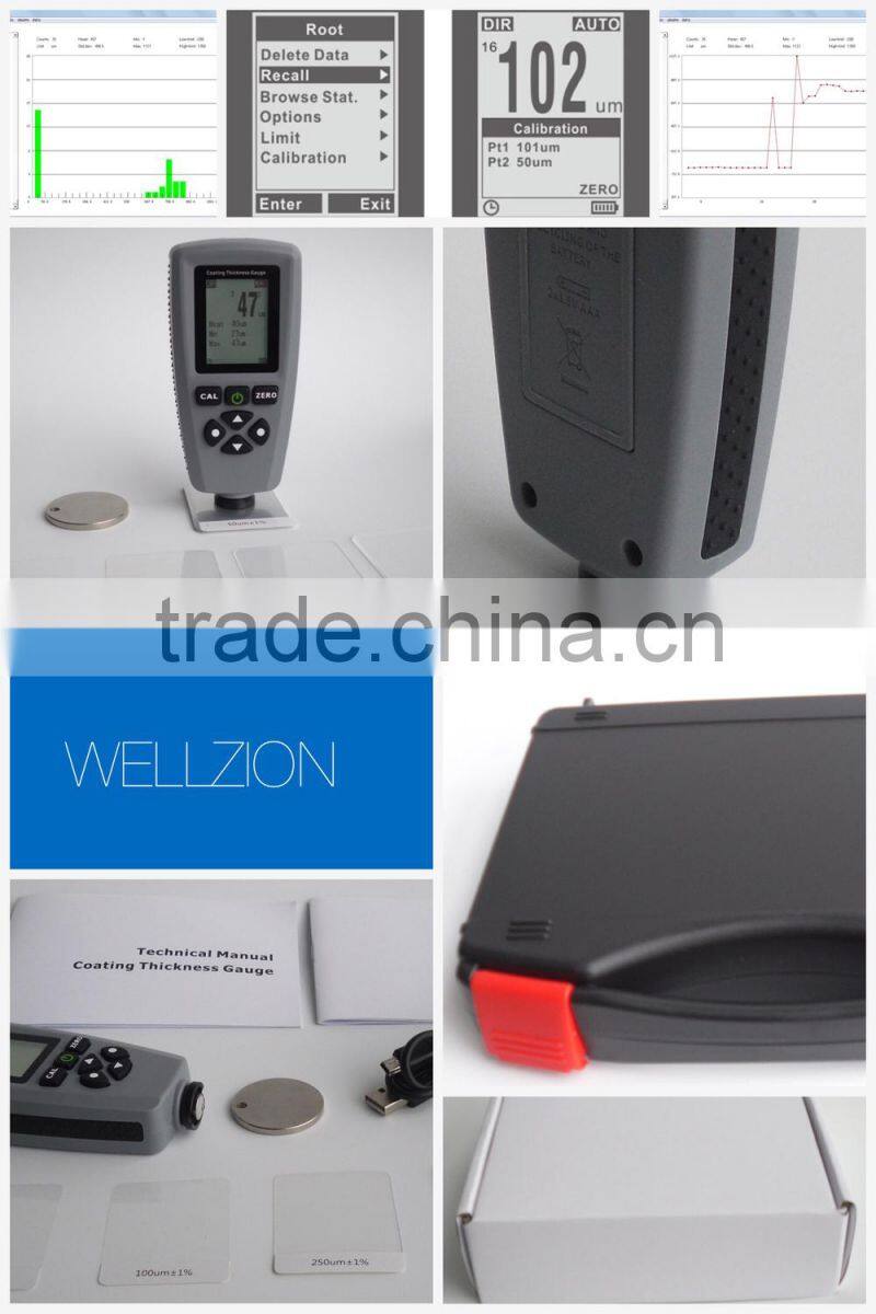 EC-770,coating thickness gauge,digital thickness tester,0~1300um; 0 to 51.2mils