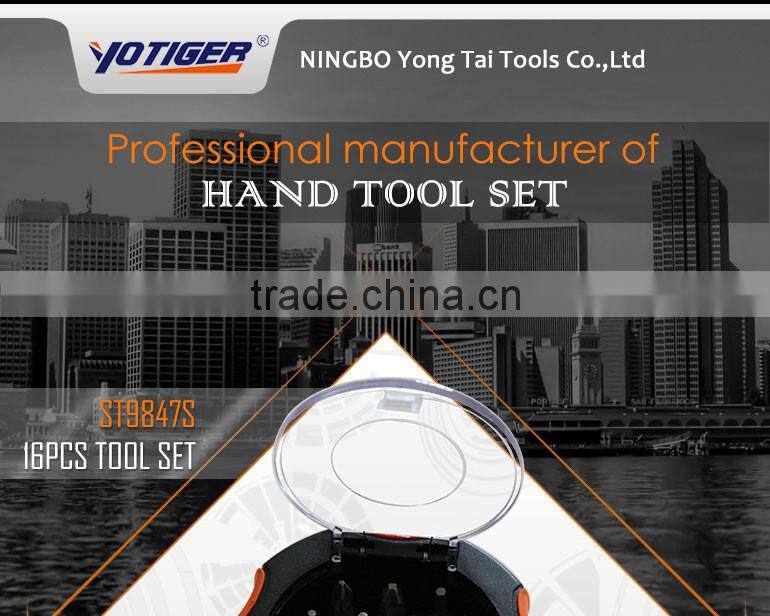 16pcs Gift Box Package Top Craft Germany Design Hand Tools, Mini Screwdriver Bit Set