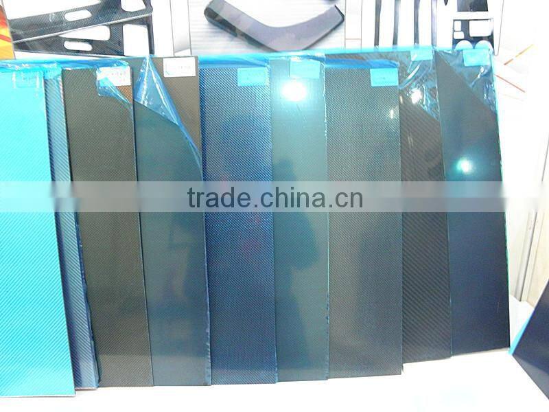 3k electroplate twill glass fiber plate for decorations