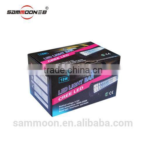 New Cree car Led Light bars, led work light for ATV, SUV, Truck light 18w_SM-21X-018A