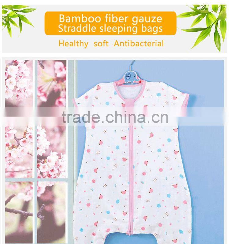 70% bamboo 30% cotton infant baby straddle sleeping bag for summer