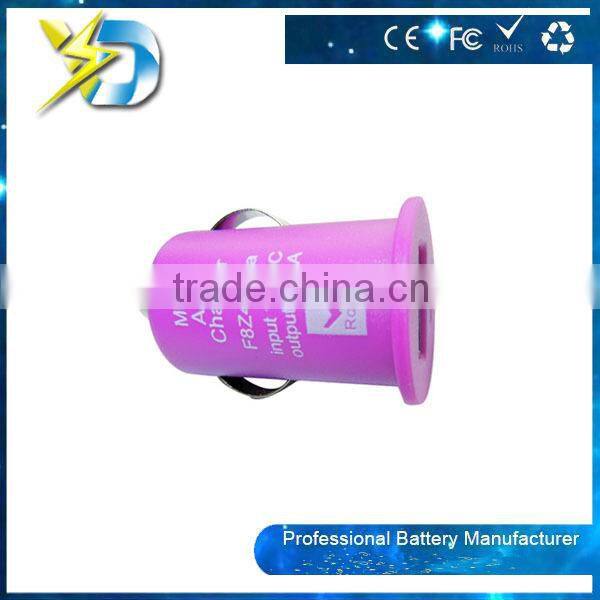 Hot Sale Car Charger Adaptor Mini Bullet One USB Port For All Mobile Device