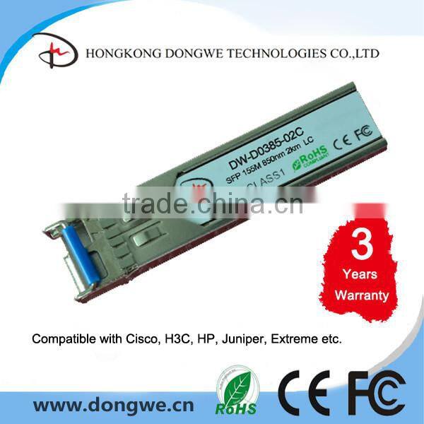 SFP Module, 155M, 1550nm, 150km, LC, Optic Module/Transceiver, Compatible with Cisco, HP, H3C etc