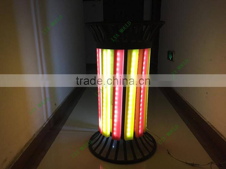 High transparent color garden trash bin