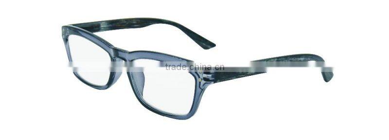 2016 top selling slim plastic frame reading glasses with high quality