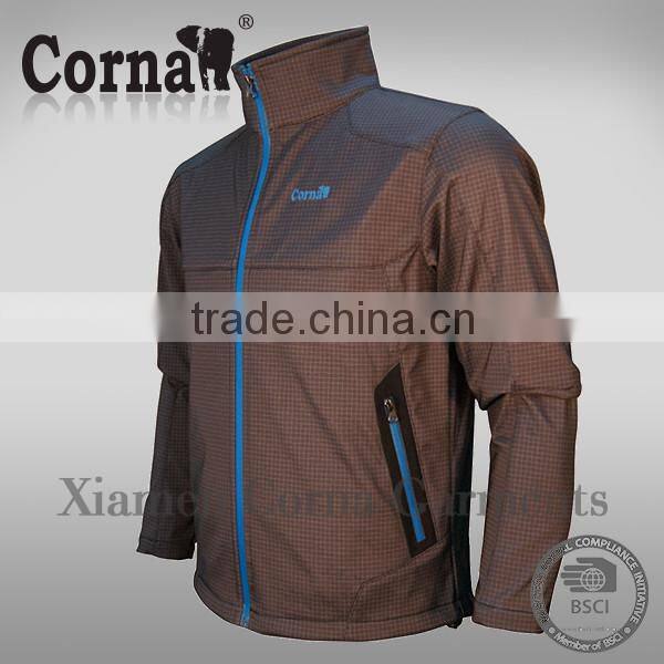 High breathability light weight collar climbing men jacket winter