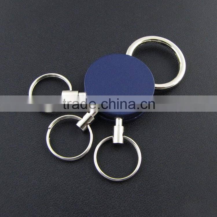 simple multiple ring metal key ring