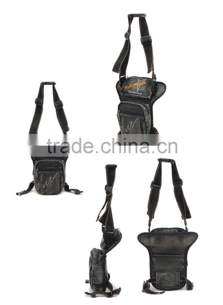 Old Fashion Design Drop Leg Bag for Men Bicycle Waist Packs
