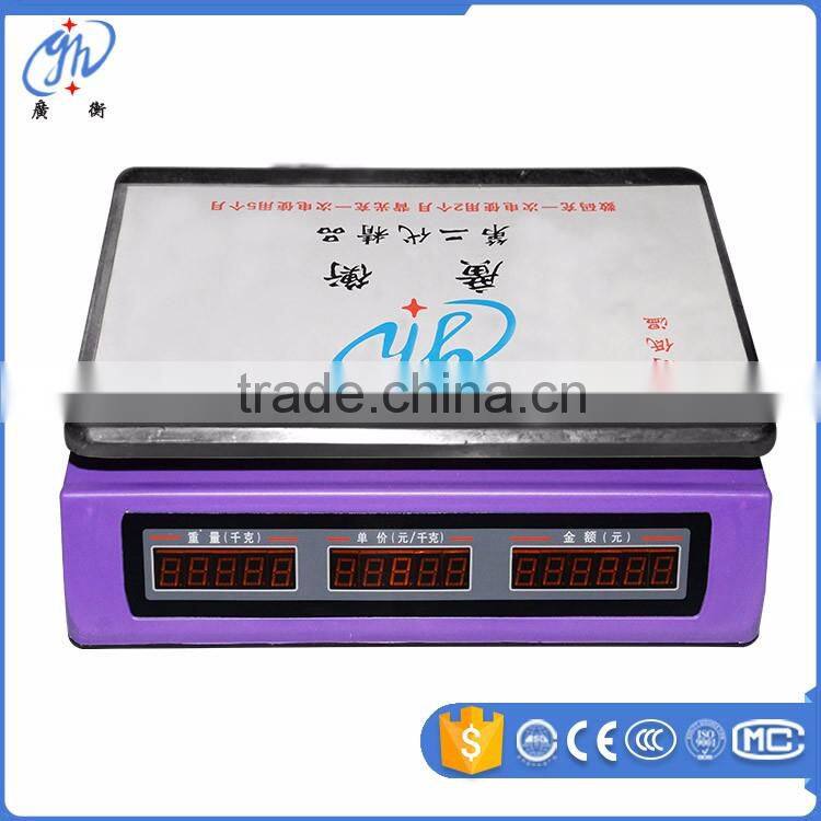 15kg electronic balance scale /fruit weighing scale pricing electronic scale