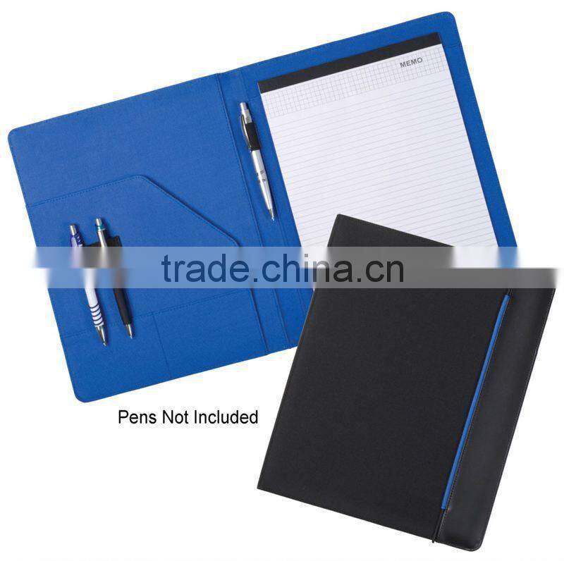A4 fashion pu fine leather padfolio