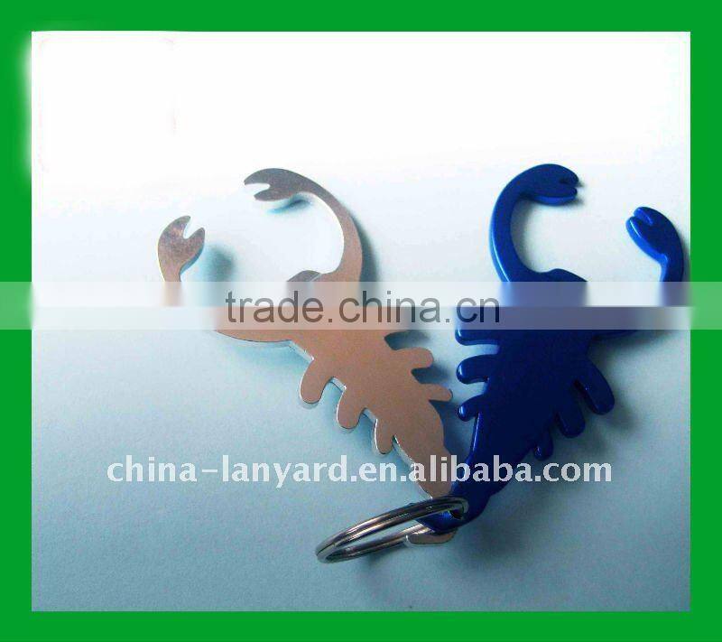 Jumbo Size 4 In 1 Carabineer With Compass, Key Ring And Bottle Opener, Blue