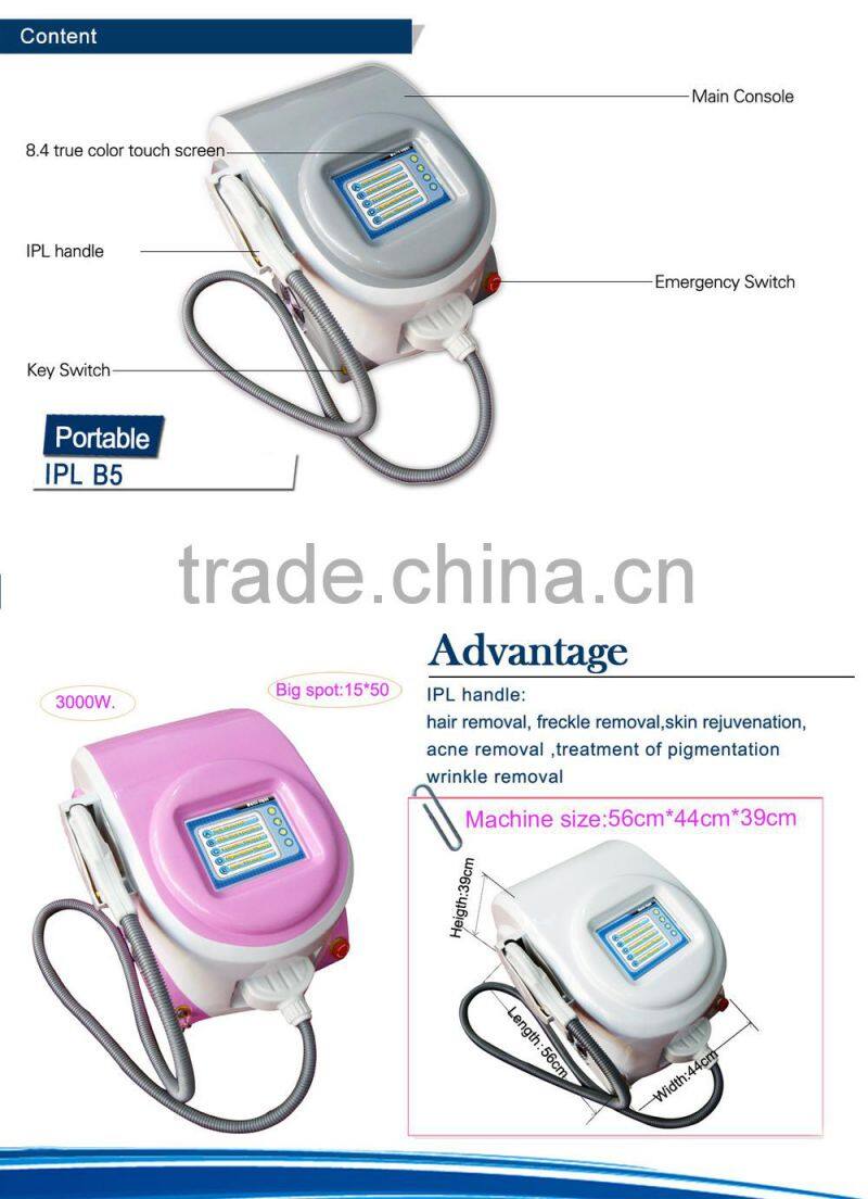 2017 New portable ipl hair removal system