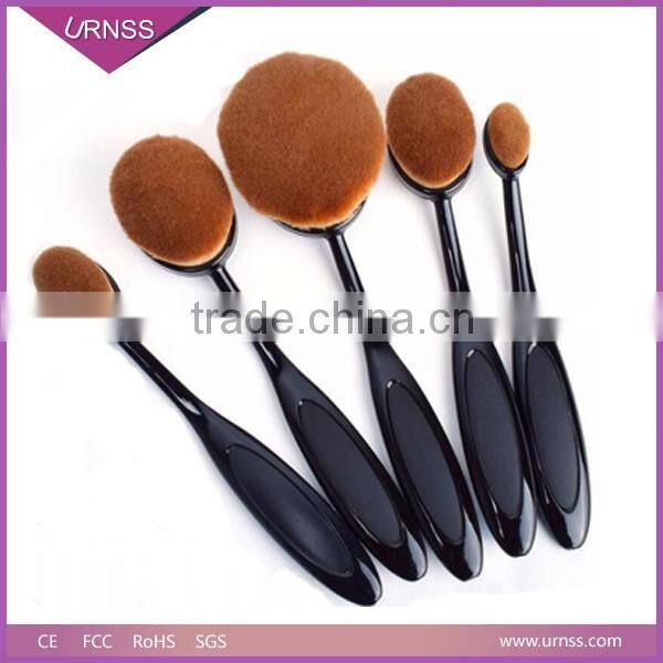 Hot sale Professional 10pcs Oval Toothbrush Makeup Brushes Set