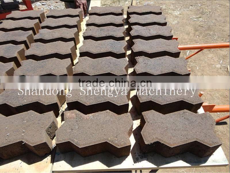 Germany Technology High Quality QTJ4-26C Shengya Machinery Semi Automatic Concrete Brick/Paving Brick Making Machine Price