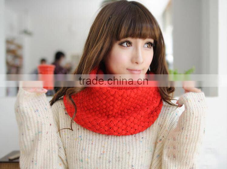 2015 New Fashion Women Winter Knit Crochet Collar Scarf Corn Neck Warmer Scarves Wraps